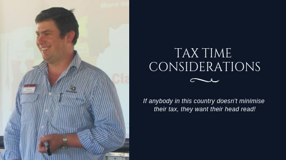 Tax Time Considerations