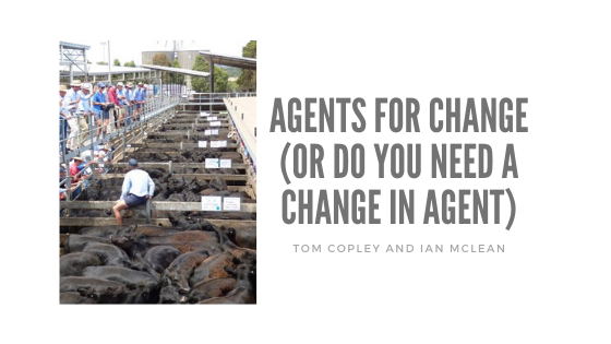 Agents for change (or do you need a change in agent)